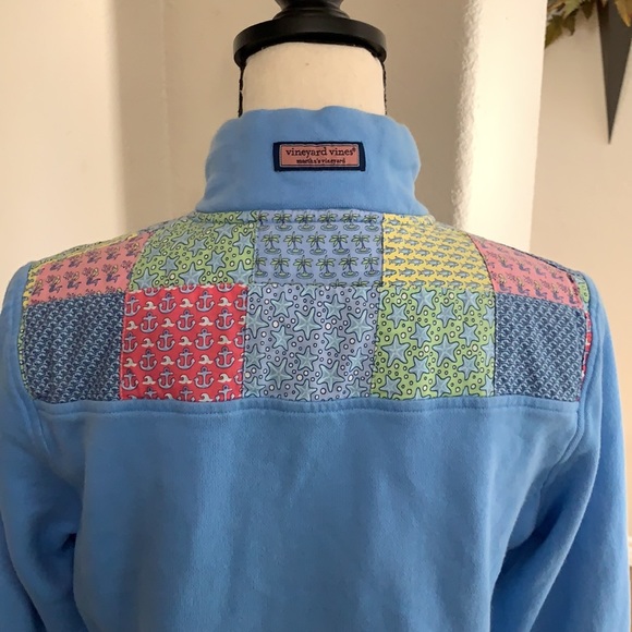 Vineyard Vines blue zip up pullover - Picture 8 of 17